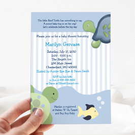 Turtle Reef Schildpad Jongen Baby Shower Kaart