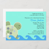 Turtle Reef Seaturtle 5x7 Baby shower Uitnodiging (Voorkant / Achterkant)