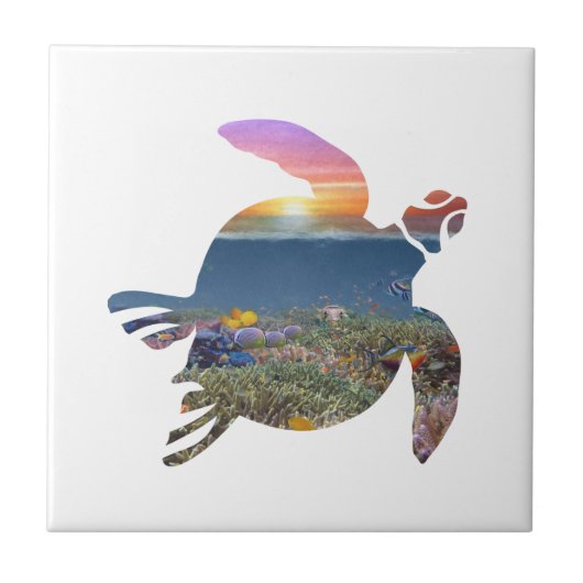 Turtle Reef Tegeltje (Voorkant)