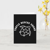 Turtle Rescue Squad Citaat - Grafische Afbeelding  Kaart (Gele Bloem)