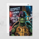 Turtle Respect is Not Shelled Out Briefkaart (Voorkant / Achterkant)