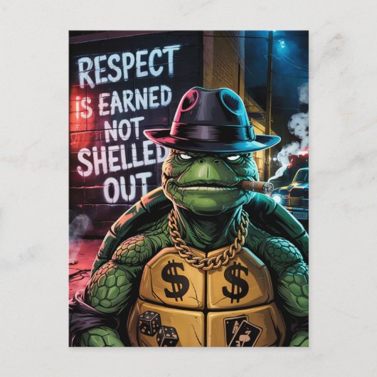 Turtle Respect is Not Shelled Out Briefkaart (Voorkant)