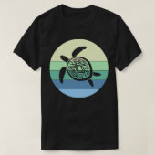 Turtle Retro Graphic T-shirt (Design voorkant)