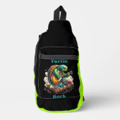 Turtle Rockstar Jamming op het podium Sling Bag (Voorkant)
