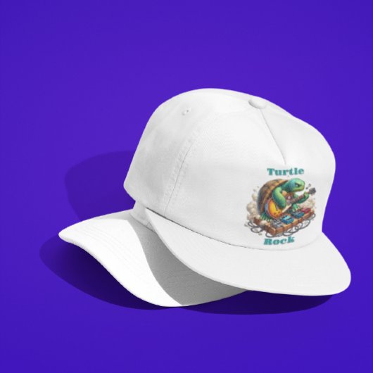 Turtle Rockstar Jamming op het podium Trucker Pet