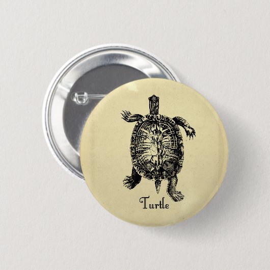  TURTLE RONDE BUTTON 5,7 CM (Voorkant /achterkant)