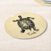  TURTLE RONDE KARTONNEN ONDERZETTER (Gebogen)