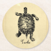  TURTLE RONDE KARTONNEN ONDERZETTER (Voorkant)