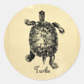 TURTLE RONDE STICKER (Voorkant)