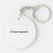 Turtle Rückseite mit deinem Namen hochwertiger Sleutelhanger (Achterkant)