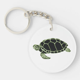 Turtle Rückseite mit deinem Namen hochwertiger Sleutelhanger