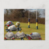 Turtle Rugby Briefkaart (Voorkant)