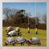 Turtle Rugby Poster (Voorkant)