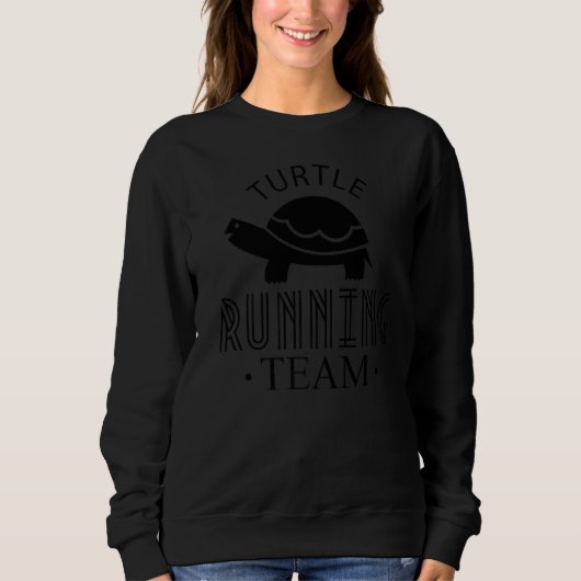 Turtle Runing Team Jogging Jogger Runner Trui (Voorkant)
