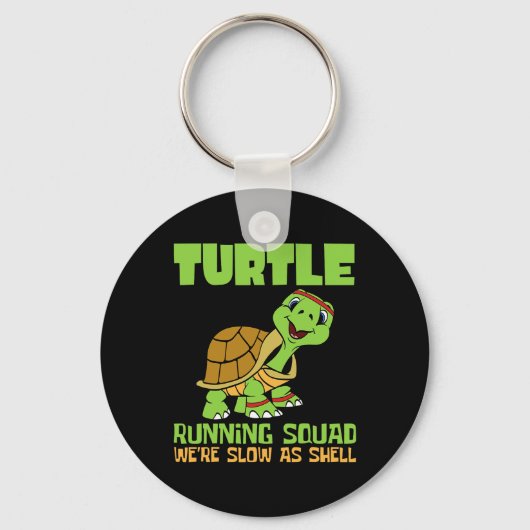 Turtle Running Squad We zijn langzamer dan Hell Ea Sleutelhanger (Voorkant)