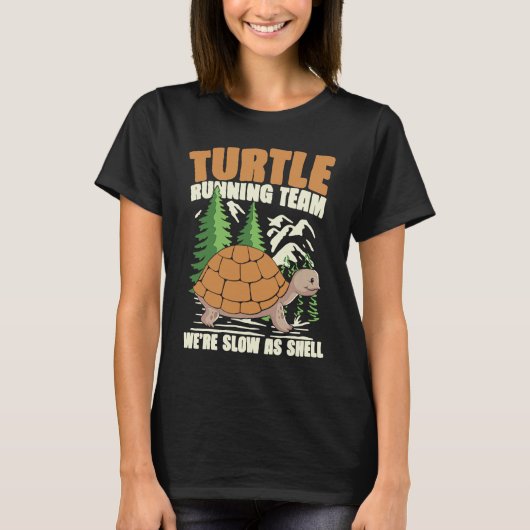 TURTLE RUNNING TEAM WE STAAN ZO LANG ALS SCHELL VO T-SHIRT (Voorkant)