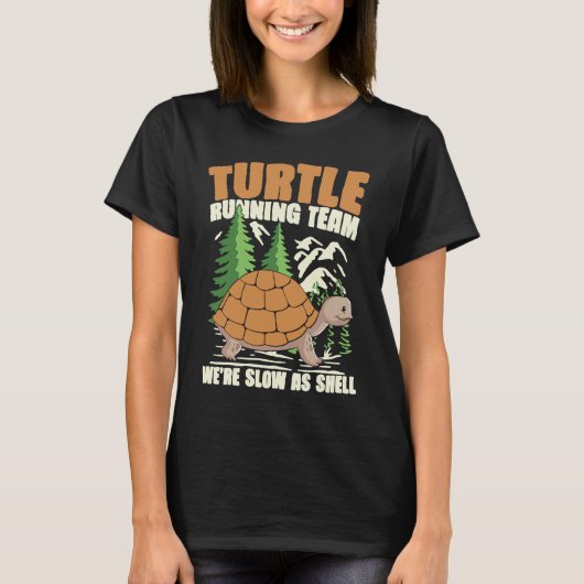 TURTLE RUNNING TEAM WE STAAN ZO LANG ALS SCHELL VO T-SHIRT (Voorkant)