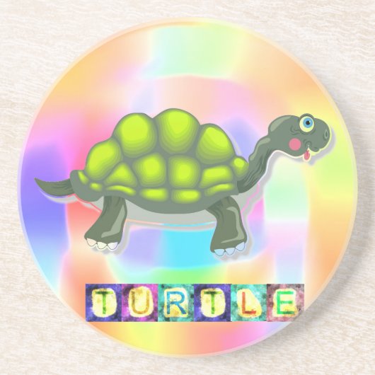 Turtle Sandstone Onderzetter (Voorkant)