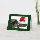 Turtle Santa Holiday Kaart (Voorkant)