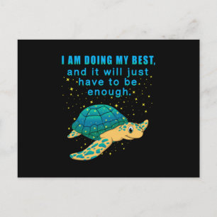 Turtle Sea Turtles Sealife Ocean Animal Gift Idea Briefkaart