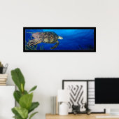 Turtle Seascape Poster (Thuiskantoor)
