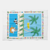 Turtle Season Theedoek (Horizontaal)