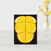 Turtle Shell Cute Tortoise Costume Funny Halloween Kaart (Gele Bloem)