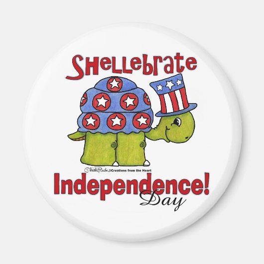Turtle Shellebrate Independence Day! Magneet (Voorkant)