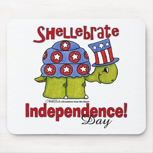 Turtle Shellebrate Independence Day! Muismat (Voorkant)