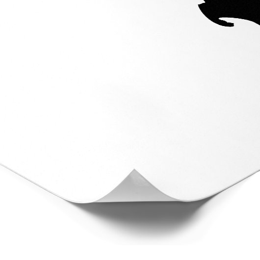 Turtle Silhouette Poster (Hoek)