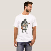 Turtle Singing Guitar Player Musician Music Guitar T-shirt (Voorkant volledig)