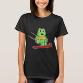 Turtle Ski jumper Ski Winter sports T-shirt (Voorkant)