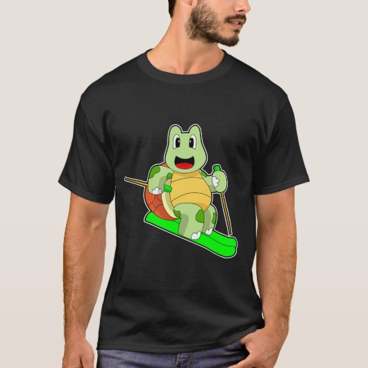Turtle Skier Ski T-shirt (Voorkant)