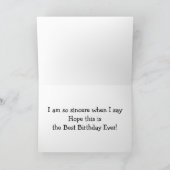 TURTLE SLOW/SINCER ON SISTER'S BIRTHDAY KAART (Binnen)