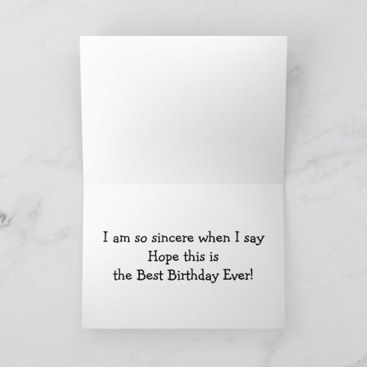 TURTLE SLOW/SINCER ON SISTER'S BIRTHDAY KAART (Binnen)