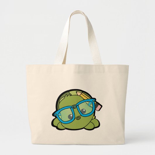 Turtle Smarty Grote Tote Bag (Voorkant)