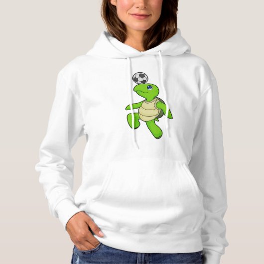 Turtle Soccer player Soccer Hoodie (Voorkant)