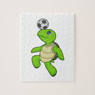 Turtle Soccer player Soccer Legpuzzel
