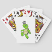 Turtle Soccer player Soccer Pokerkaarten (Achterkant)