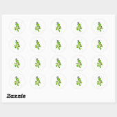 Turtle Soccer player Soccer Ronde Sticker (Vel)