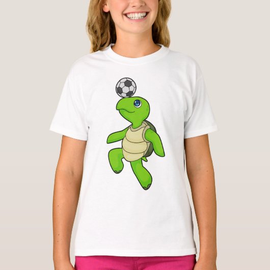 Turtle Soccer player Soccer T-shirt (Voorkant)