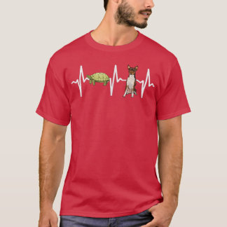 Turtle Speelgoed voor Terrier Heartbeat Hondenlief T-shirt