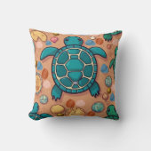 Turtle Stones Print Kussen (Voorkant)