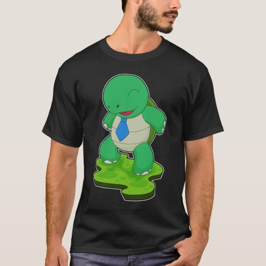 Turtle Stropdas T-shirt (Voorkant)
