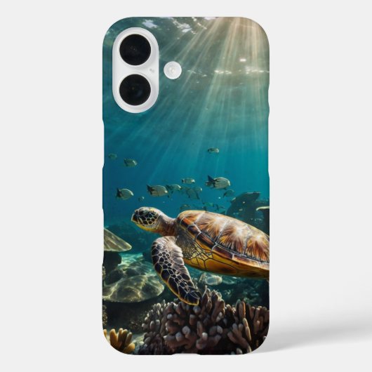 Turtle Swim Case-Mate iPhone Case (Achterkant)