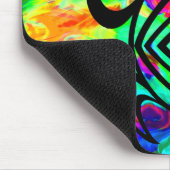 Turtle Symmetry Tiedye Mousepad Muismat (Hoek)