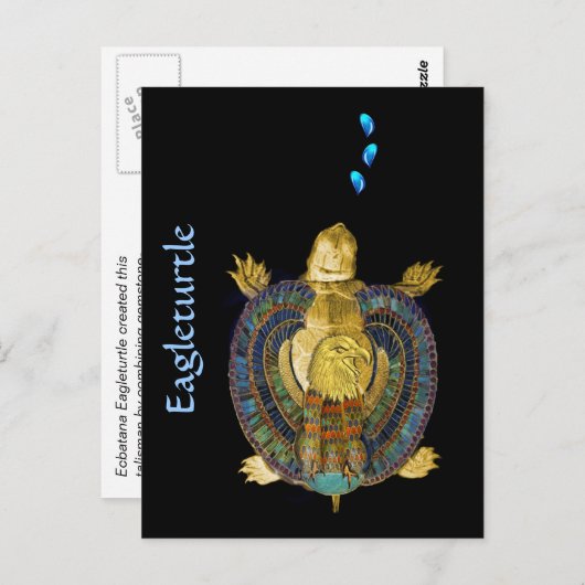 Turtle Talisman Alpha Briefkaart (Voorkant / Achterkant)