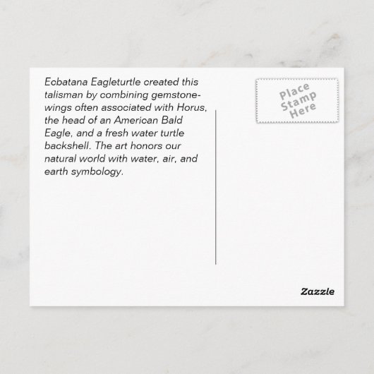 Turtle Talisman Alpha Briefkaart (Achterkant)