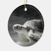 Turtle Tank Kerstmis Keramisch Ornament (Links)
