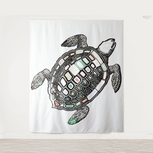Turtle Tapestry Wandkleed (Voorkant)